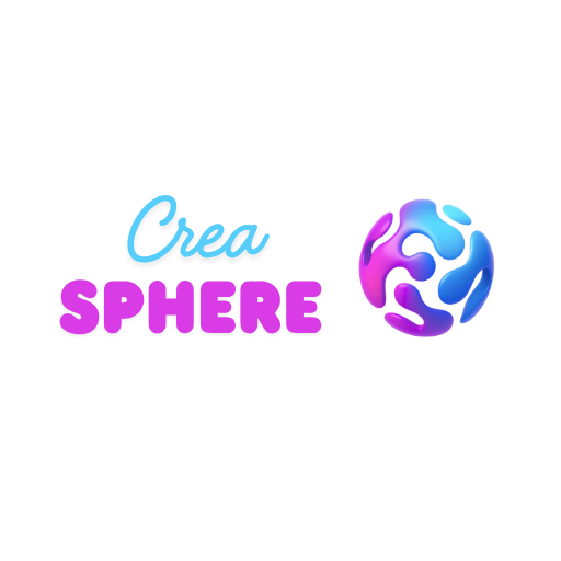 a logo with a purple and blue background