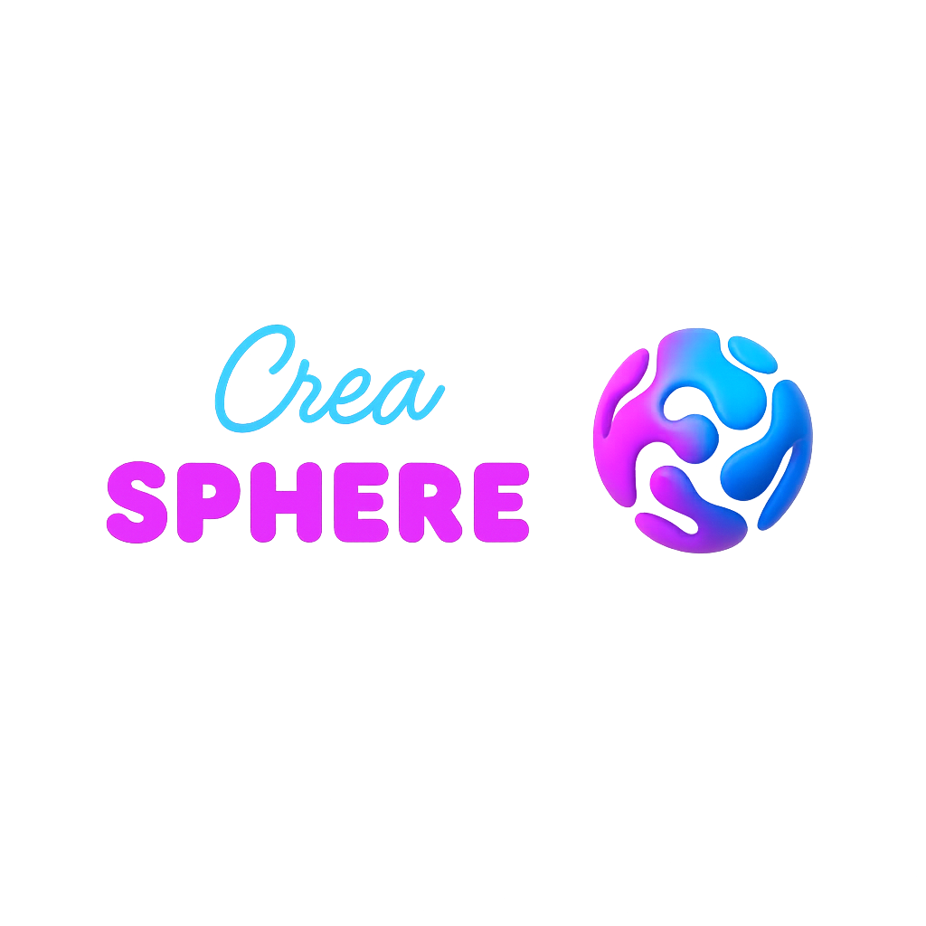 a logo with a purple and blue background